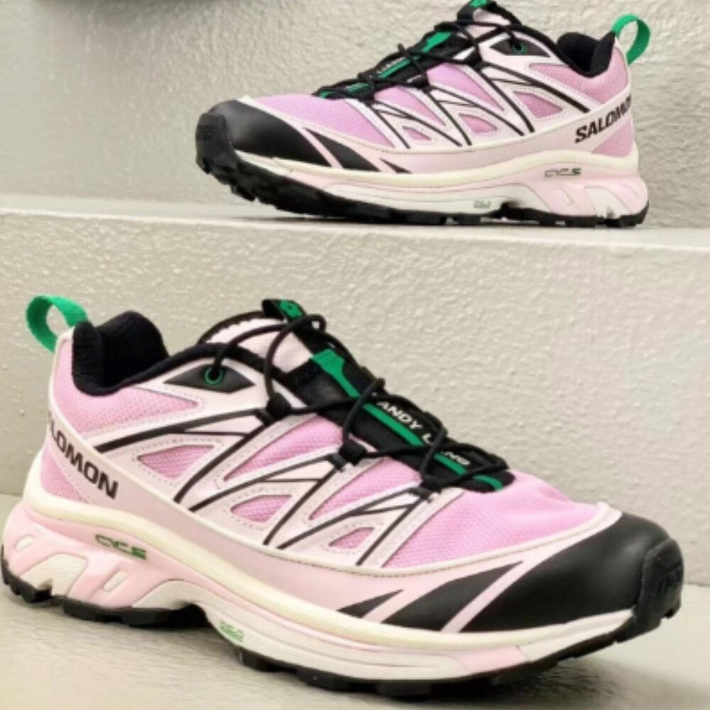 Sandy Liang Salomon XT-Expanse 6 Pink and Black Womens Sneakers - Picture 2 of 5